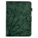 Embossed Tree Case for Kindle (11th Generation) 2022 Release 6 - PU Leather/TPU Protective Case with Card Slots Lightweight Cute Folio eBook Reader Cover Green