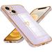 Compatible with iPhone 11 Case for Women Girls Cute Love Heart Pattern Electroplated Design Full-Around Soft Slim TPU Protective Bumper Cover for iPhone 11 6.1ï¼‚ -Purple