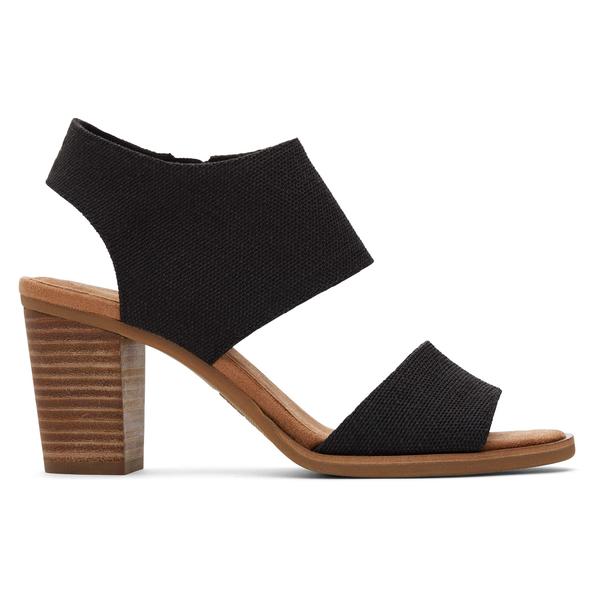 toms-womens-black-majorca-cutout-heeled-sandals,-size-9.5/