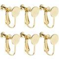 6 Pcs Clip on Earring Converter Backs Earrings Clip-on Findings Non Piercing DIY Accessories