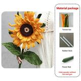 DIY Pipe Cleaner Craft Kit Flower Bouquets and Animal Headband Weaving Materials for Valentine s Mother s Day and Teacher s Day Gifts(Giant bouquet of sunflowers)