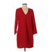 Gap Casual Dress - Popover: Red Solid Dresses - Women's Size Small