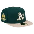 Men's New Era Green Oakland Athletics Canvas A-Frame 59FIFTY Fitted Hat