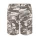 Size 44 Mens Kam Big & Tall Charcoal Grey Camo Cargo Shorts Big & Tall