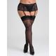 Lovehoney Plus Size Sheer Thigh High Stockings - One Size Queen - Black