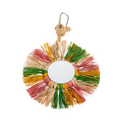 You & Me Straw Hanging Mirror Toy, Small
