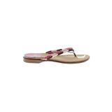 Stuart Weitzman Flip Flops: Pink Shoes - Women's Size 5 1/2