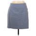 Ann Taylor Casual Skirt: Blue Polka Dots Bottoms - Women's Size 6