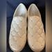 Michael Kors Shoes | Michael Kors White Quilted Slip On Sneakers, Size 10m | Color: Gold/White | Size: 10