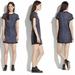 Madewell Dresses | Madewell Blue Metallic Tweed Short Sleeve T Shirt Dress | Color: Blue | Size: 4