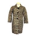 Kate Spade New York Jackets & Coats | Kate Spade Trench / Pea Coat 2 Franny Leopard Print 3/4 Sleeve | Color: Black/Brown/Red/Tan | Size: 2