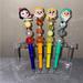 Disney Office | Doorable Disney Snow White And The Seven Dwarves Beaded Pen 4 Piece Set | Color: Red/Yellow | Size: Os