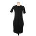 DKNY Sport Casual Dress - Sheath: Black Jacquard Dresses - Women's Size Medium