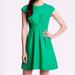 Kate Spade Dresses | Kate Spade Silk Crew Neck Dress Women’s Size 2 Kelly Green Pleated Pocket Dress | Color: Green | Size: 2