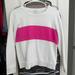 J. Crew Tops | Hot Pink Color Block J Crew Sweatshirt | Color: Pink/White | Size: S