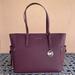 Michael Kors Bags | Michael Kors Gilly Large Drawstring Travel Laptop Tote Shoulder Bag Merlot | Color: Purple/Red | Size: Os