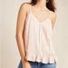 Anthropologie Tops | Anthropologie Pink Champagne Amelie Beaded Cami Size 2 | Color: Pink | Size: 2