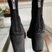 Jessica Simpson Shoes | Jessica Simpson Black Heeled Floral Velvet Bootie | Color: Black | Size: 6.5