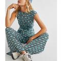 Free People Pants & Jumpsuits | Free People Vibe Check One-Piece Xsmall Green Multi | Color: Black/Green | Size: Xs