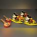 Disney Holiday | Disney- Vintage Wood Ornaments, Set Of 5, Two String Instruments & Three Rocking | Color: Red/Yellow | Size: Os