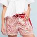 Anthropologie Shorts | Anthropologie Hei Hei Rory Paisley Print Shorts Drawstring Waist Small Red | Color: Red/White | Size: S