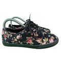 Vans Shoes | Black Floral Low Top Vans Mens Sz 6 Womens 7.5 Unisex | Color: Black | Size: 7.5