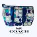 Coach Bags | Coach Signature Y2k Preppy Logo Canvas Kyra Daisy Scarf Print Tote Bag F17178 | Color: Blue/Purple | Size: Os