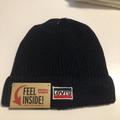 Levi's Accessories | Levi's Men's Fleece Lined Beanie Navy Blue Embroidered Knit Cap Hat New | Color: Blue/Red | Size: Os