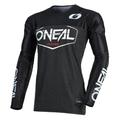 O'NEAL | Motocross-Trikot | Enduro Motorrad | Schnell trocknendes Performance-Material, Mit großer Bewegungsfreiheit, Slim Fit Schnitt | Jersey Mayhem Hexx | Erwachsene | Schwarz | Größe XL