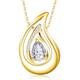 Teardrop Necklace for Women Dainty 925 Sterling Silver Chain Drop Birthstone Pendant Gold Plated Waterdrop Necklaces Trendy Jewelry Gift for Women Girls Her Wife Mother