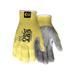 MCR Safety Cut Pro 7 Gauge Kevlar Shell Cut Resistant Work Gloves Split Leather Palm Gray Large 9686L