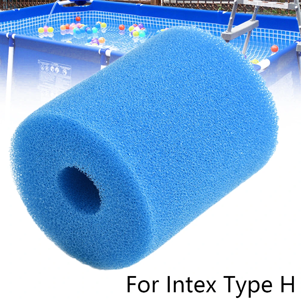 Filtre de piscine pour Intex Type H, réutilisable, lavable, cartouche en mousse, éponge, nettoyeur de piscine