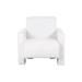 Lounge Chair - OROA Casey Lounge Chair Wood/Polyester in Brown/White | 30 H x 35 W x 35 D in | Wayfair RIC8720621682936