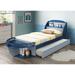 HappySisters 38" Bed Frame in Blue/Gray | Wayfair 30620T