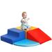 linor Foam Climbing Blocks for Toddlers, 4pcs Climbing Toys for Toddlers for Climb, Crawl & Slide in Red/Blue | 10 H x 36 W x 36 D in | Wayfair