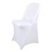 LUVODI Polyester Spandex Chair Slipcovers in White | 23.62 H x 30.85 W x 15.85 D in | Wayfair XJJ46-WT-50-HULU