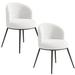 George Oliver Itsuo Back Side Chair Dining Chair Upholstered/Velvet/Metal in White | 30 H x 26.77 W x 20.07 D in | Wayfair