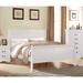 Alcott Hill® Brizeida Sleigh Bed Metal in White | 47 H x 80 W x 90 D in | Wayfair C83D8776894748418DF0566B47DA4C06