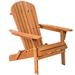 Highland Dunes Abdalmalak Solid Wood Folding Adirondack Chair Wood in Brown | 34.4 H x 28 W x 31.5 D in | Wayfair 1BF6D44BA0BB431E95E5B63FFE87203E