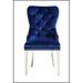 Rosdorf Park Hudy Tufted Velvet Side Chair Dining Chair Upholstered/Velvet in Black | 39 H x 20.7 W x 26 D in | Wayfair
