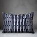 Ebern Designs Kalisee Striped Indoor/Outdoor Throw Pillow Polyester/Polyfill blend in Blue/Navy | 18 H x 25 W x 1.5 D in | Wayfair