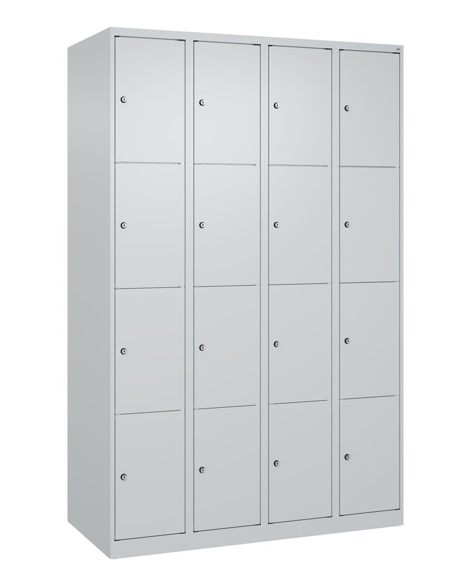 C+P Schließfachschrank Classic PLUS, 4 Abteile, 1850x1200x500mm, 7035/7035 Image