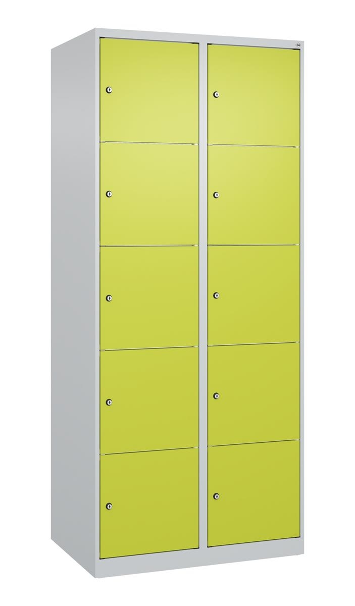 C+P Schließfachschrank Classic PLUS, 2 Abteile, 1850x800x500mm, 7035/0024 Image