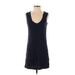 Banana Republic Factory Store Casual Dress - Shift Scoop Neck Sleeveless: Blue Print Dresses - Women's Size X-Small