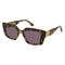 Karl Lagerfeld KL6125S Unisex-Sonnenbrille Vollrand Eckig Kunststoff-Gestell, braun