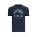 Simms Men's Trout Regiment Camo Fill T-Shirt, Navy Heather SKU - 231235