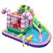 Costway 9-in-1 Inflatable Bounce House Sweet Candy Water Slide Park Pool without Blower