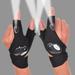 Holiday Savings 2023! LED Flashlight Gloves Led Flashlight Gloves for Men Fit for Car Repairing Night Fishing Running Camping Hiking 1 Pair