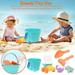 TOFOTL Fashion Intelligence Development Toys 7Piece Beach Toy Sand Set Sand Play Sandpit Toy Summer Outdoor Toy