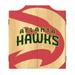 Atlanta Hawks Fade Dart Board Cabinet Set with 6 Steel Tip Darts